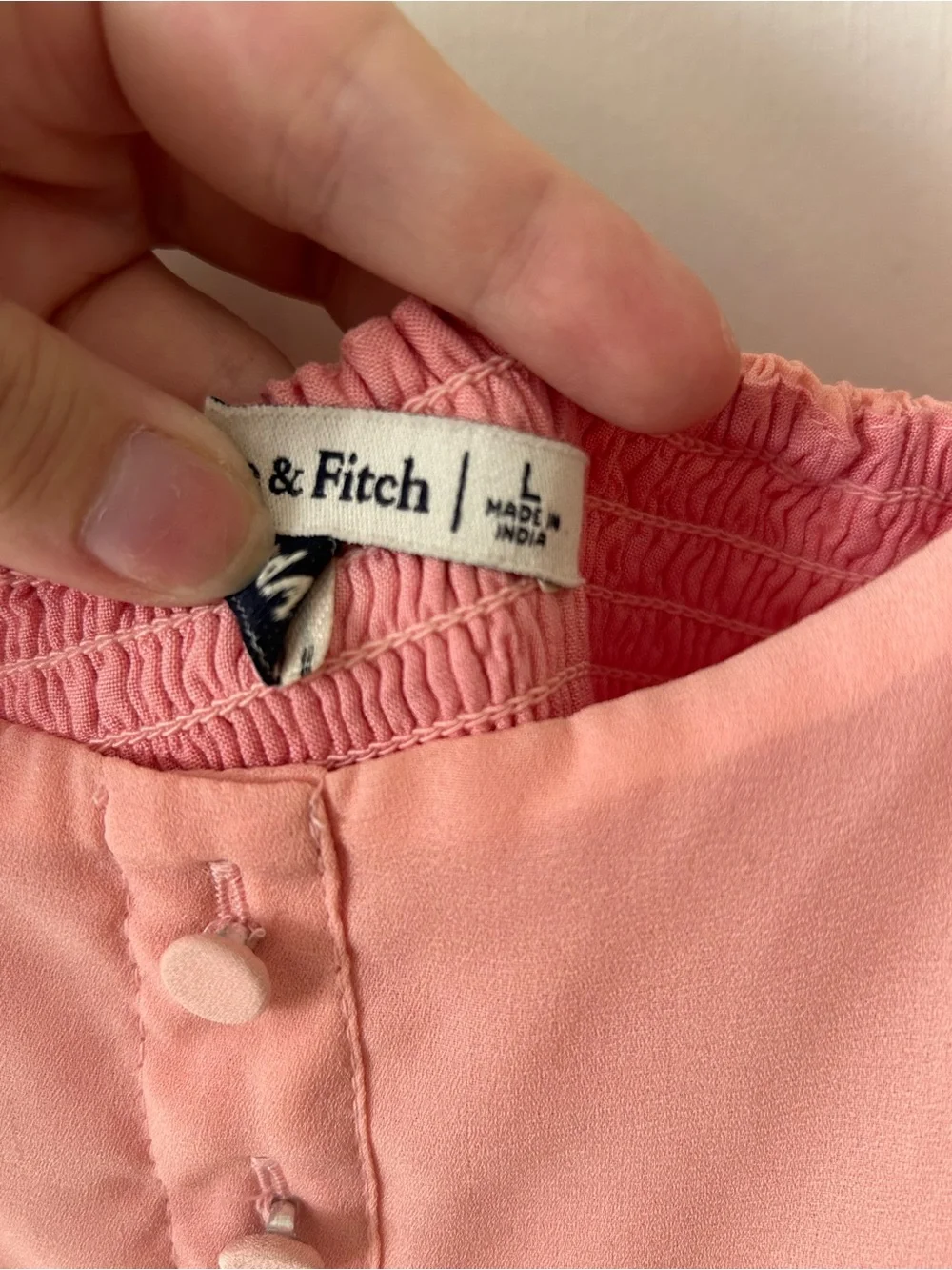 Abercrombie & Fitch Coral Pink Maxi Slip Dress with Tie Straps